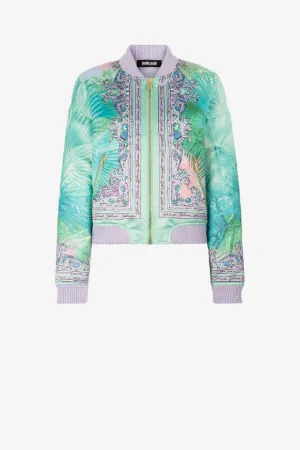 Бомбер с принтом Just Cavalli Palm