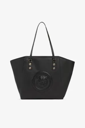 Cabas à logo Just Cavalli gaufré