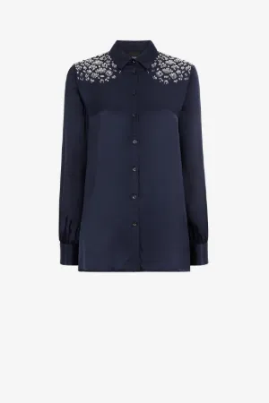 Camicia con cristalli Just Cavalli