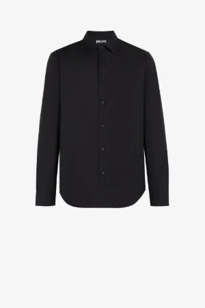 Camisa de algodón Just Cavalli con logotipo