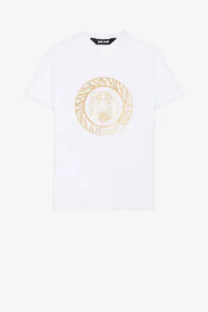 Camiseta de algodón Just Cavalli con logotipo