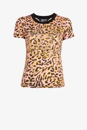 Camiseta Just Cavalli con estampado Jaguar