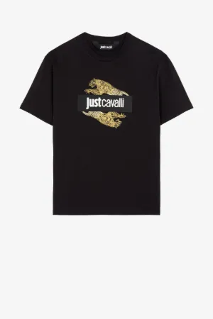 Футболка с принтом Just Cavalli Jaguar