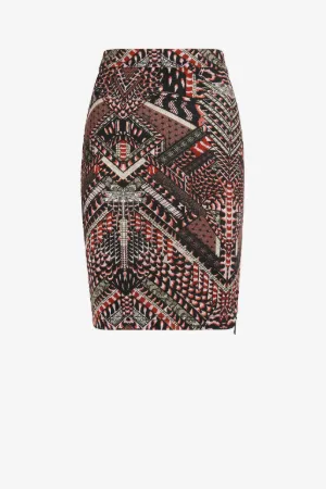 Gonna jacquard con motivo astratto Just Cavalli