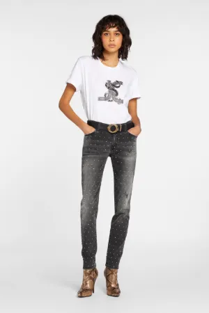 Just Cavalli Crystal-Embellished Jeans