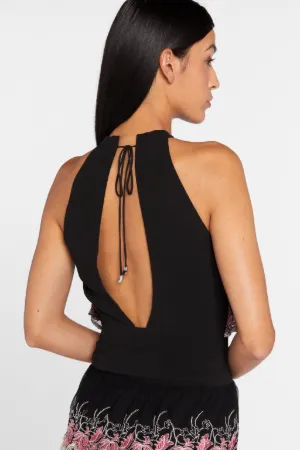 Just Cavalli Embroidered Halterneck Dress