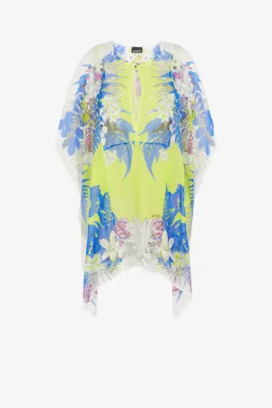 Just Cavalli Floral-Print Kaftan Top