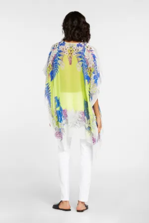 Just Cavalli Floral-Print Kaftan Top