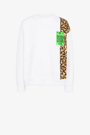 Just Cavalli Jaguar-Print Cotton Sweatshirt