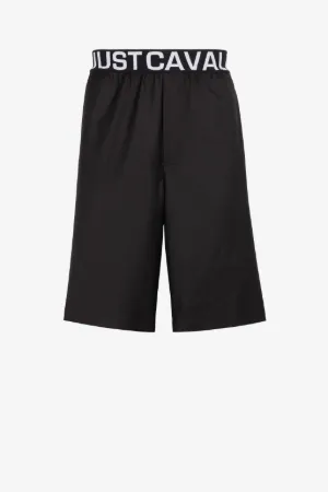Just Cavalli Logo-Jacquard Shorts