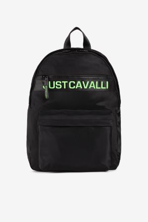 Just Cavalli Logo-Print Backpack 