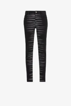 Just Cavalli Zebra-Print Straight-Leg Jeans