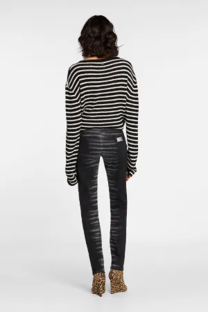 Just Cavalli Zebra-Print Straight-Leg Jeans