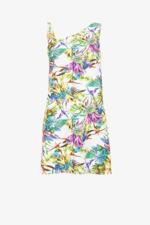 Mini-robe à imprimé floral et logo Just Cavalli