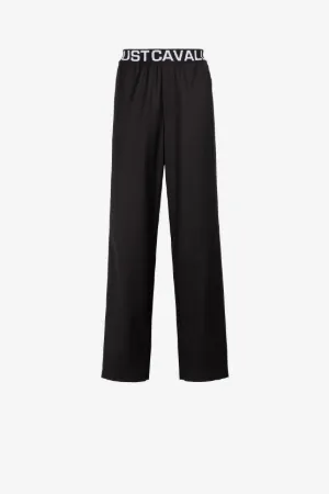 Pantalon à logo Just Cavalli en jacquard