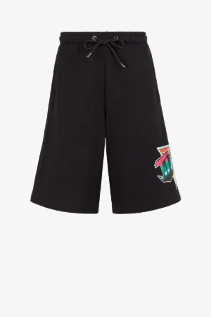 Pantalón corto de algodón con logotipo Just Cavalli