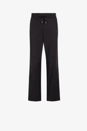 Pantalon de survêtement en coton à rayure zébrée et logo Just Cavalli