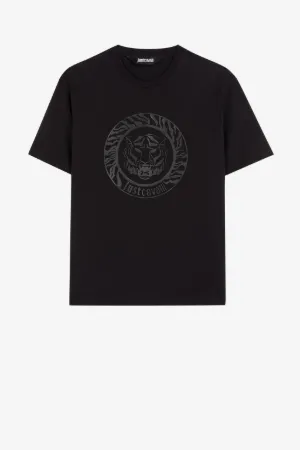 T-shirt en coton à logo Just Cavalli imprimé