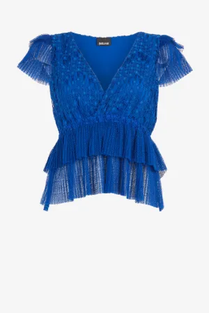 Top crochet con volant Just Cavalli