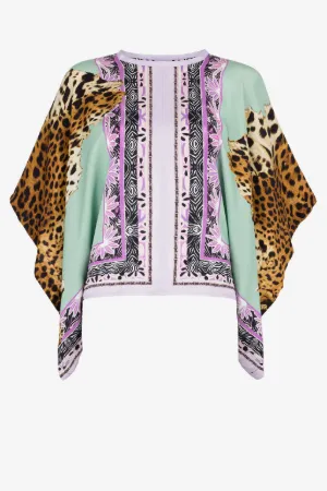 Топ-кафтан с принтом Just Cavalli Jaguar