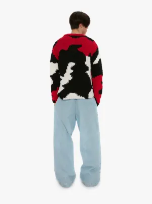 1 MONCLER X JW ANDERSON Vネック セーター in ブラック | JW Anderson