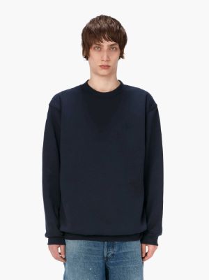 A.P.C. X JW ANDERSON - SWEAT RENE - CREWNECK SWEATSHIRT in blue