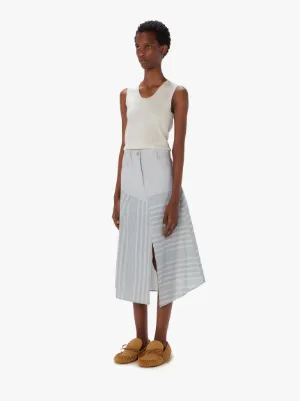 パッチワーク Aラインスカート の グレー | JW Anderson JP