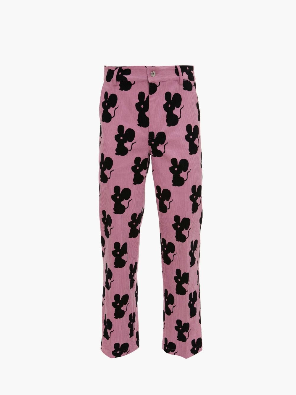 ALL OVER MOUSE STRAIGHT LEG CORDUROY TROUSERS in