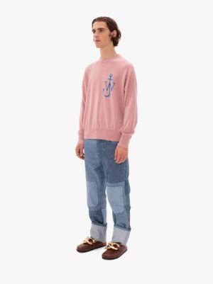 ANCHOR CREWNECK JUMPER in pink | JW Anderson FR