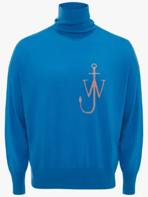 ANCHOR FUNNEL NECK JUMPER in blue | JW Anderson TW 