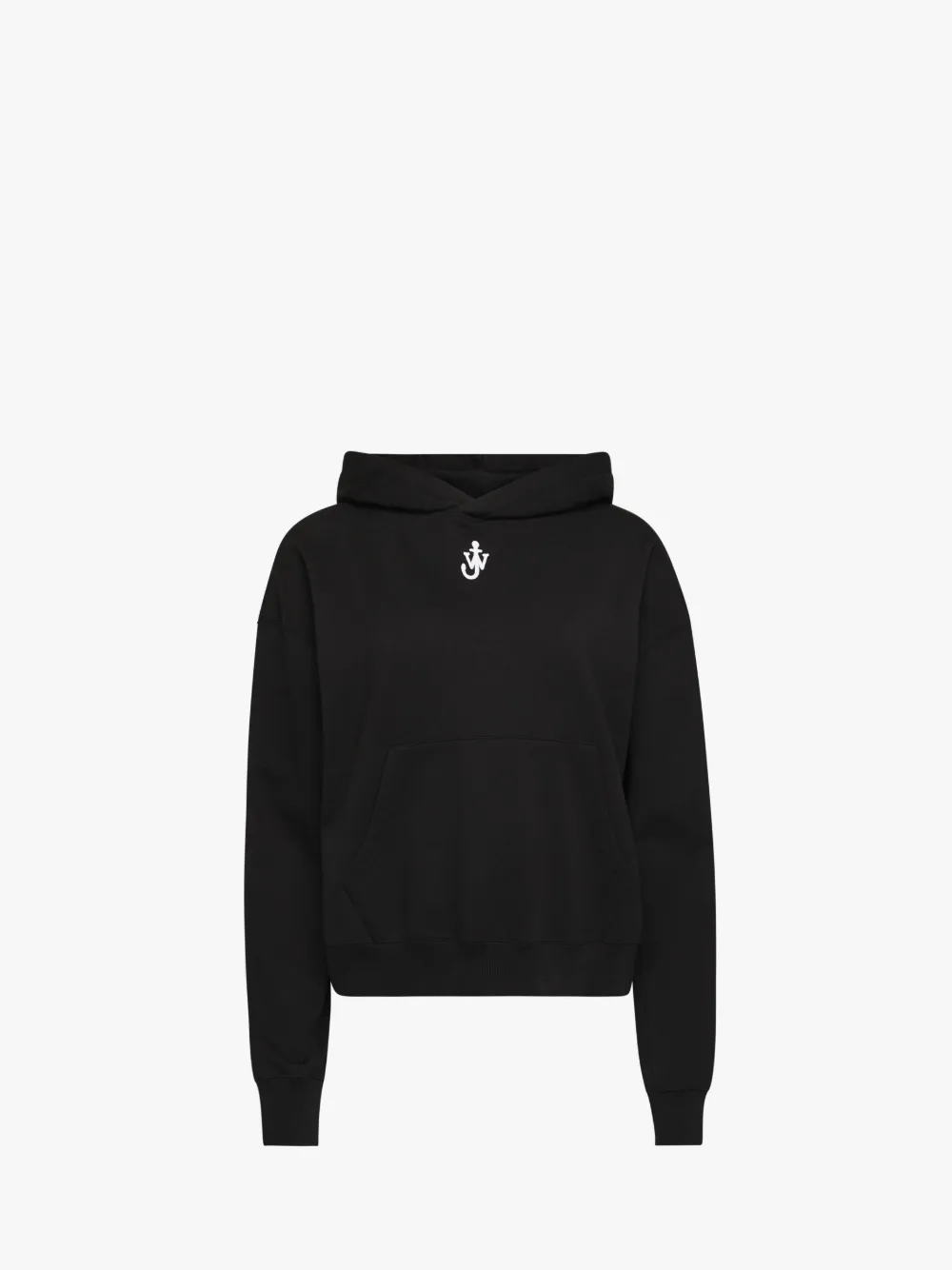 ANCHOR LOGO CROPPED HOODIE in black JW Anderson DE