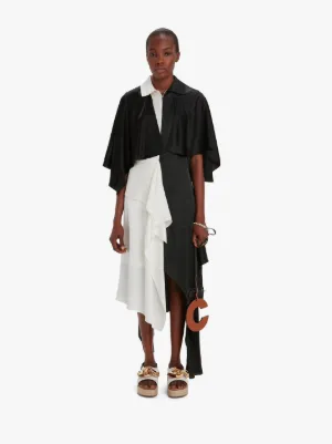 Asymmetrical hotsell cape dress