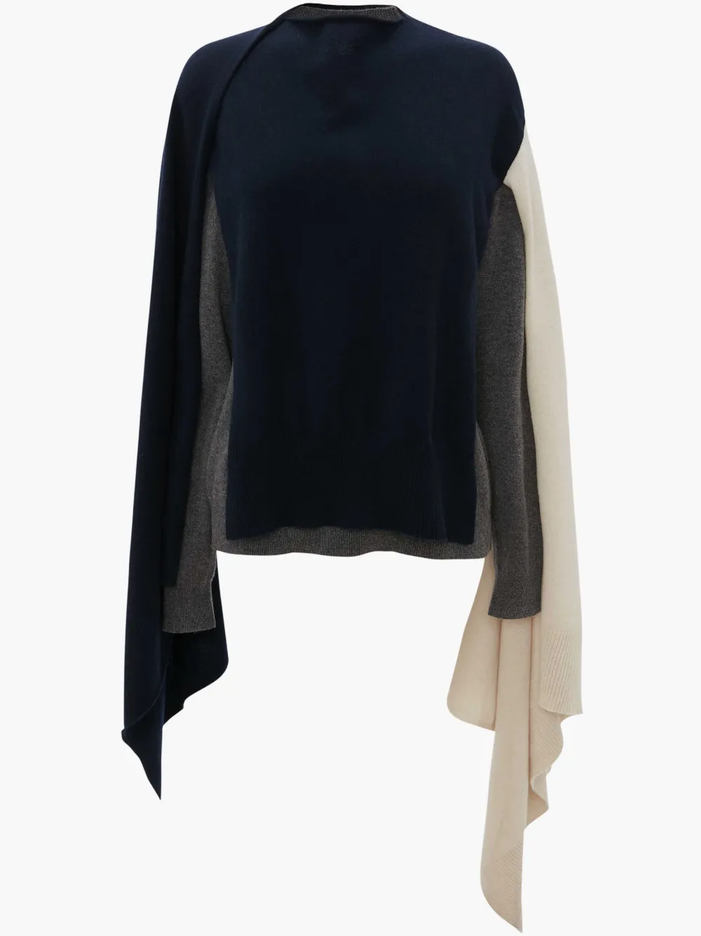 cape jumper with sleeves
