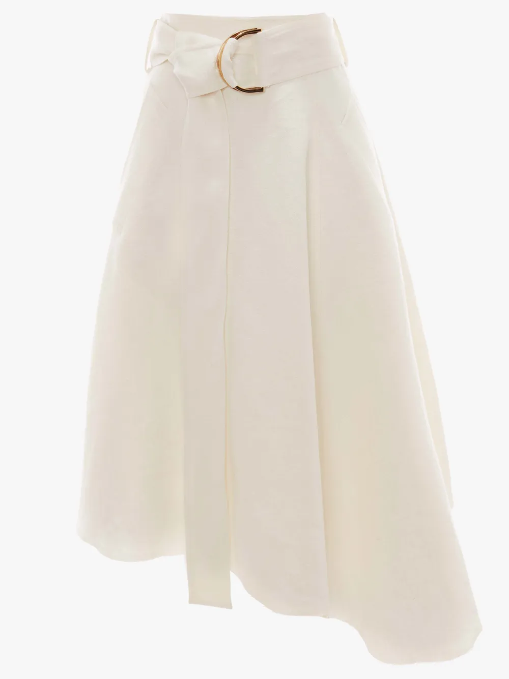 Asymmetrical ring clearance skirt