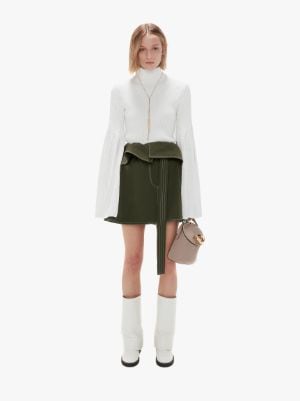 BELL SLEEVE UNDERPINNING in white | JW Anderson