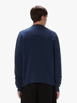 BOUCLE CARDIGAN in blue | JW Anderson US