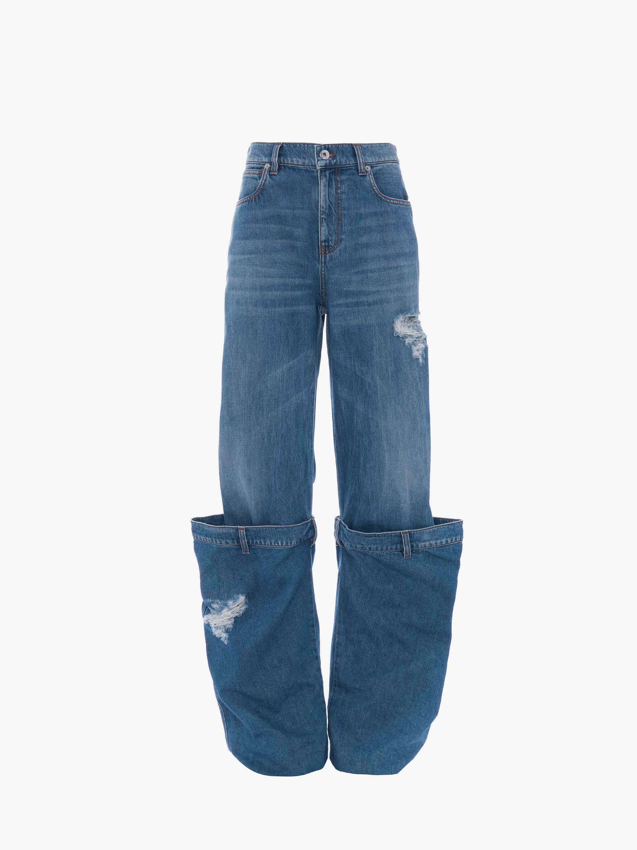 BUCKET DENIM JEANS in blue | JW Anderson