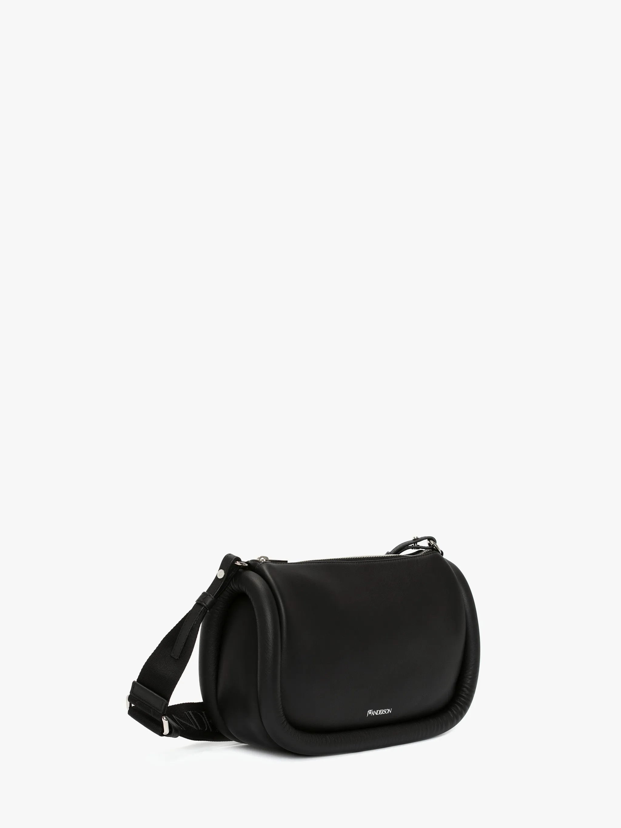 BUMPER17 LEATHER MESSENGER CROSSBODY BAG in black JW Anderson
