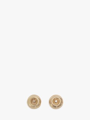 JW Anderson Bumper-Moon Crystal Stud Earrings - Farfetch