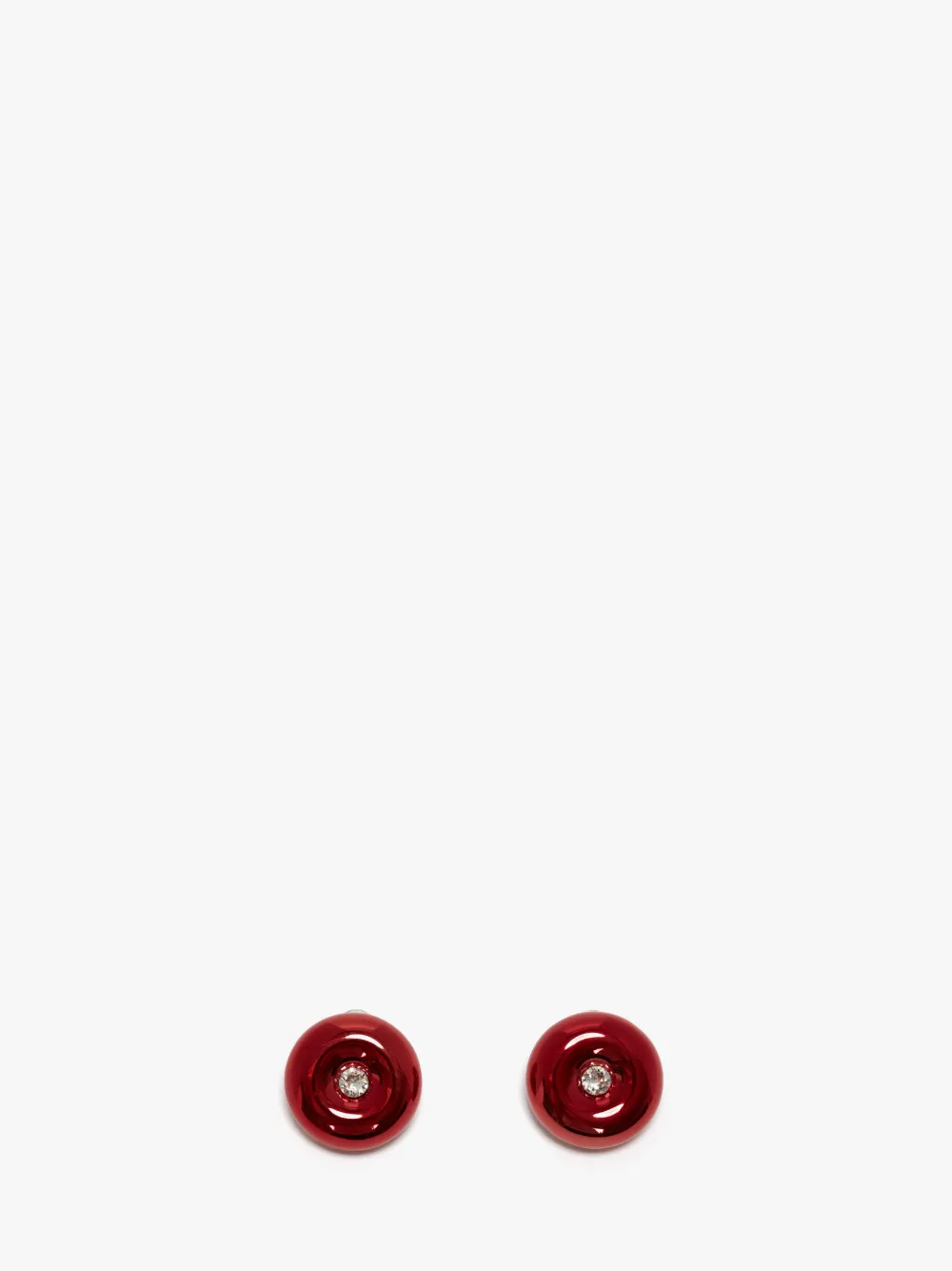 JW Anderson Bumper-Moon Crystal Stud Earrings - Farfetch