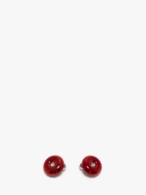 JW Anderson Bumper-Moon Crystal Stud Earrings - Farfetch