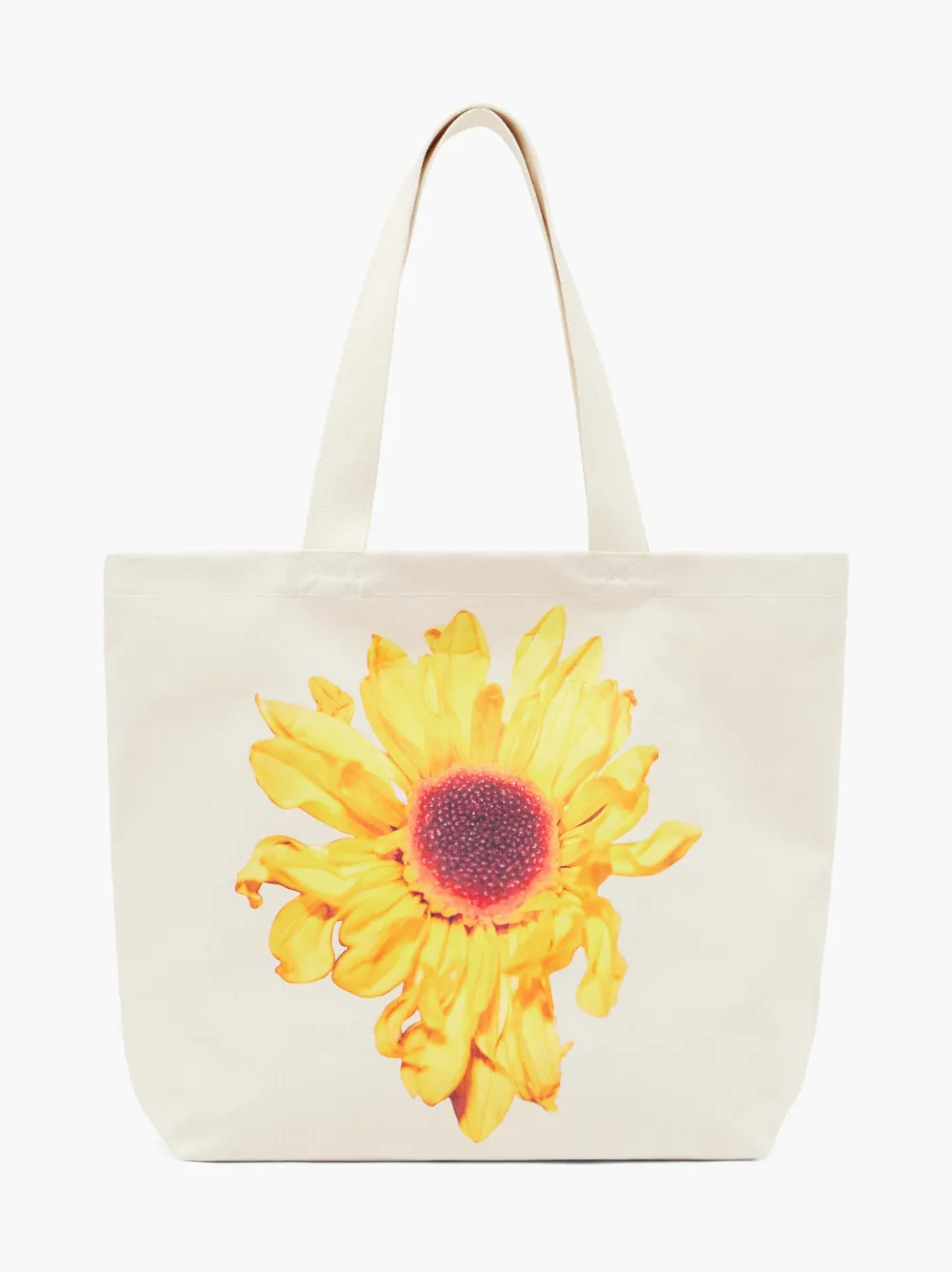 CANVAS TOTE SUNFLOWER PRINT in neutrals JW Anderson GB