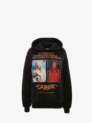 CARRIE ポスタープリント パーカー in ブラック | JW Anderson