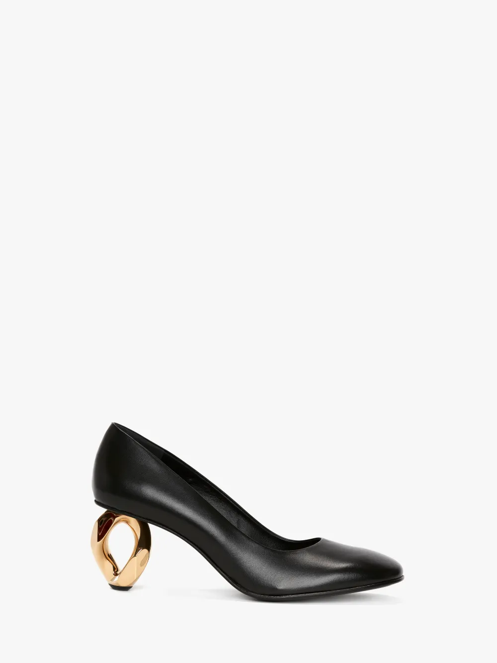 CHAIN HEEL LEATHER PUMPS in black | JW Anderson DE