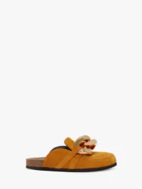 JW Anderson Pink Suede Loafer Mules 靴