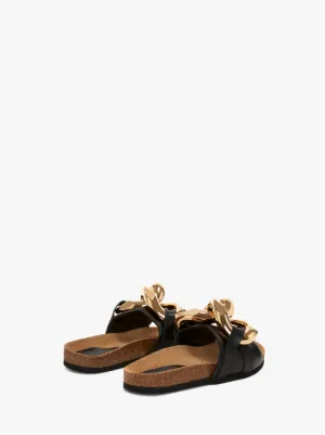 CHAIN SLIDES in black | JW Anderson US