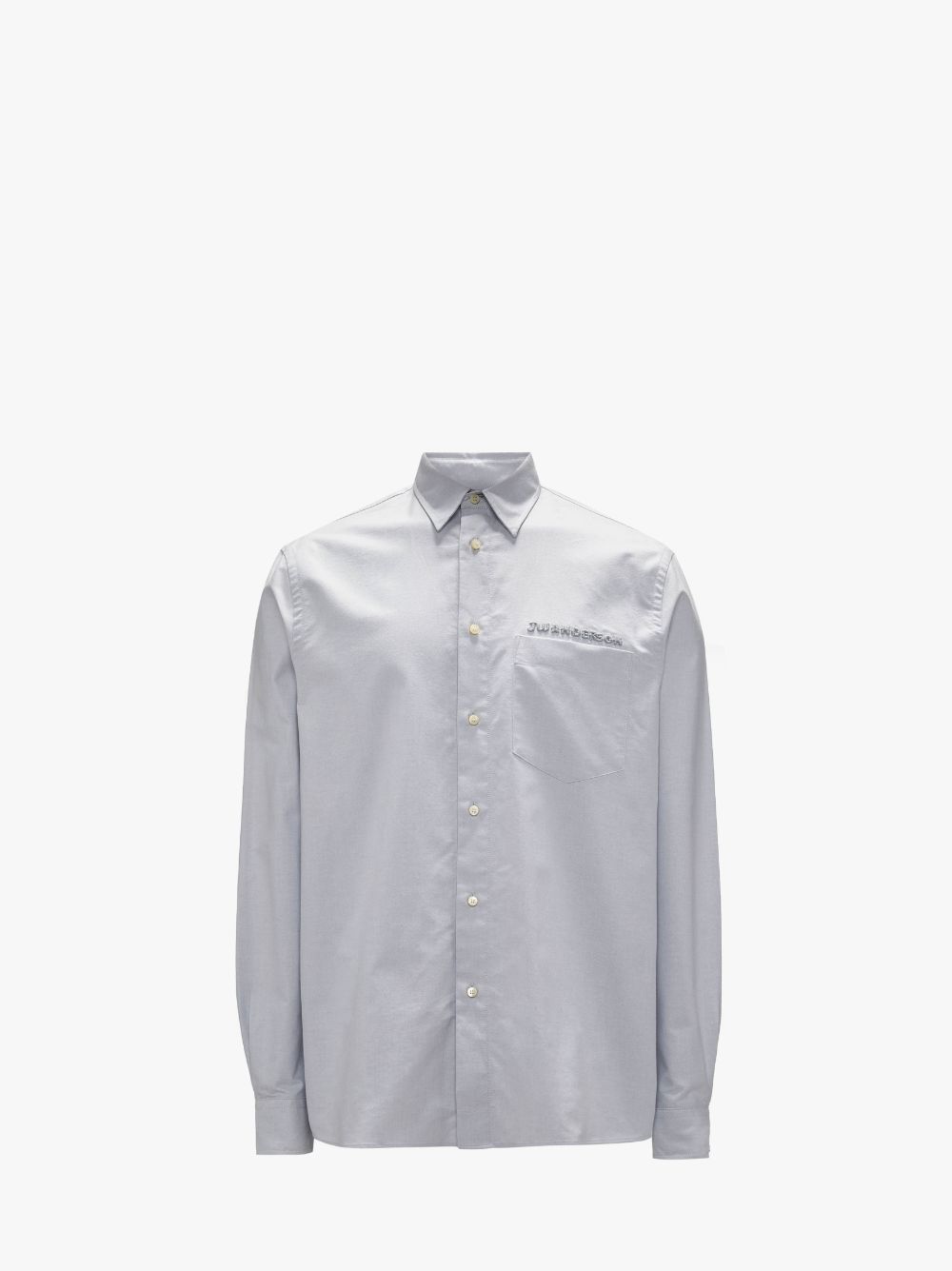 CLASSIC FIT LOGO POCKET SHIRT in grey | JW Anderson TW