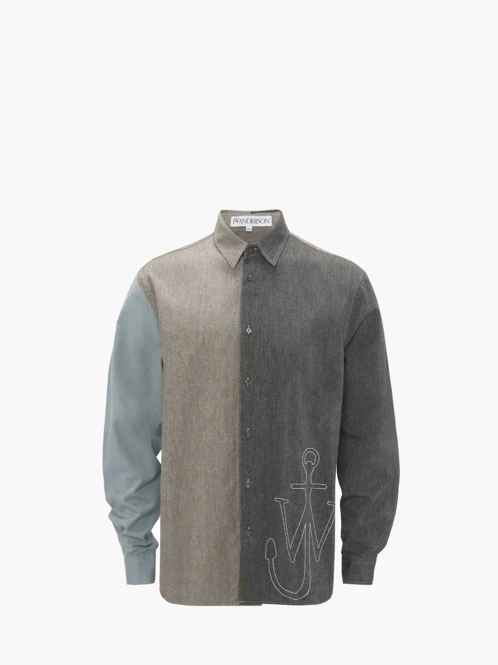 CLASSIC FIT PATCHWORK SHIRT in grey | JW Anderson GB