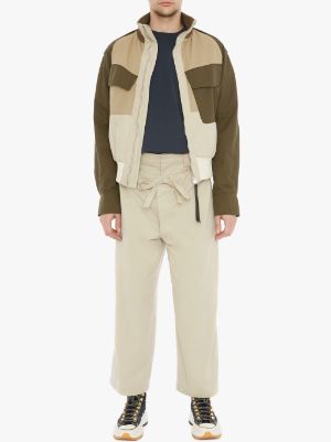 COLOUR BLOCK BOMBER JACKET in green | JW Anderson