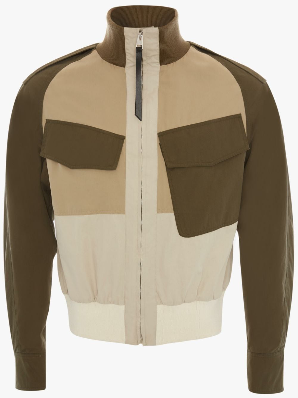 COLOUR BLOCK BOMBER JACKET in green JW Anderson US